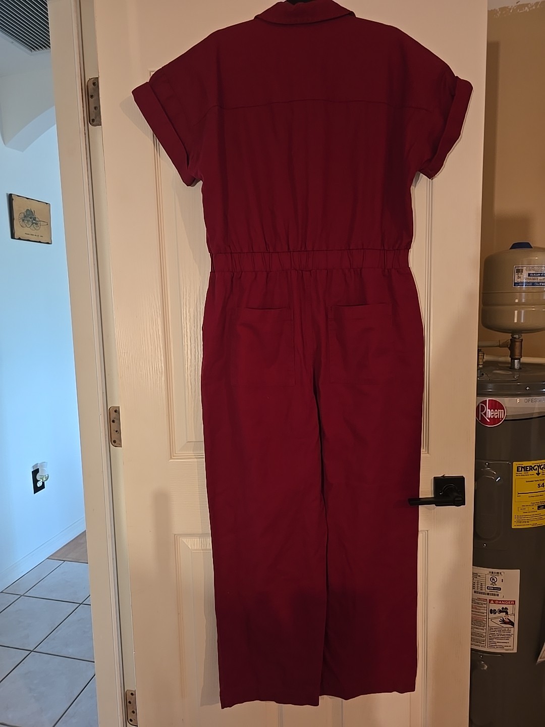 NWT Universal Thread Burgandy Red Cotton 1pc Womans Jumpsuit 2,4,6,8,10,12,14,16