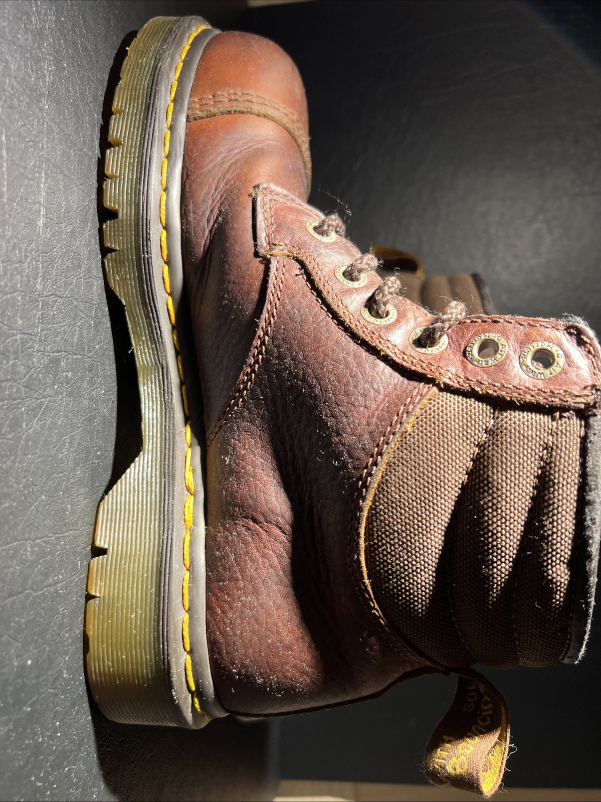 Dr. Martens Industrial Steel Toe Work Boots Brown Men’s US 7 UK 6 EU 39