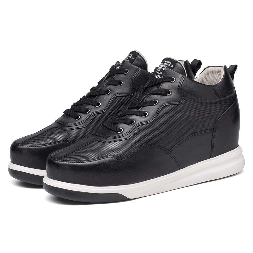 us6.5 CHAMARIPA 11cm/4.3″ elevator shoes men Height Increase high top sneaker