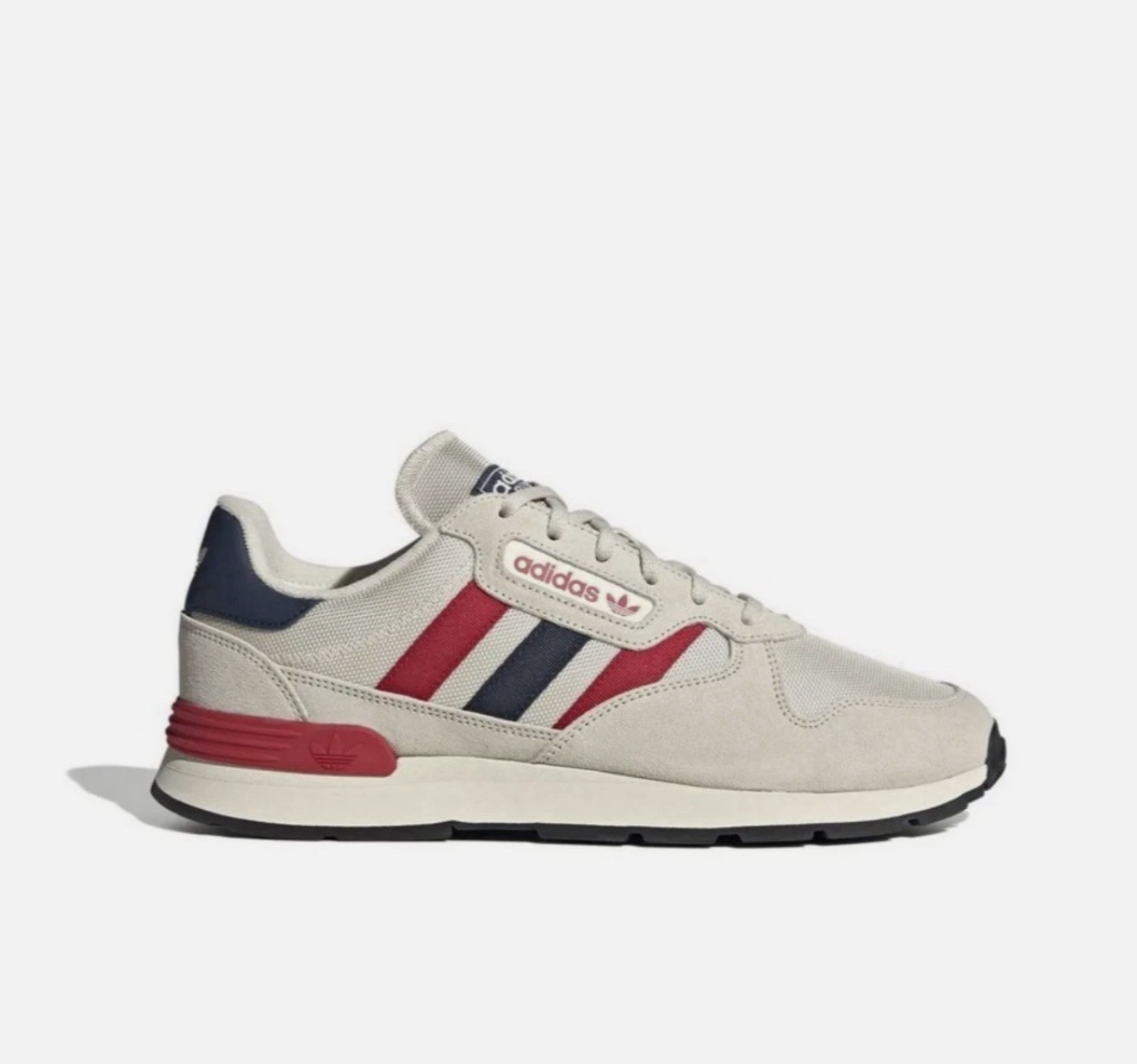 Adidas Trezoid 2 Aluminum White Scarlet Indigo Casual Sneakers JQ9042 Mens Sizes