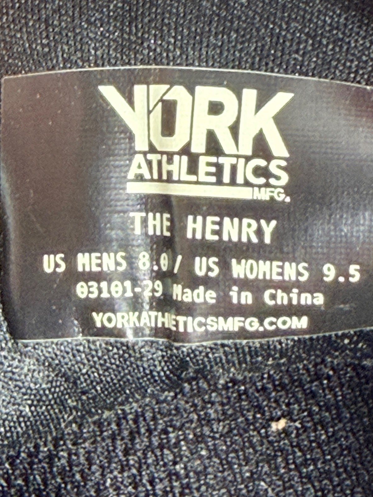 York Athletics The Henry Air Mesh Shoes Black Cream Size Men’s 8 Women’s 9.5 NEW