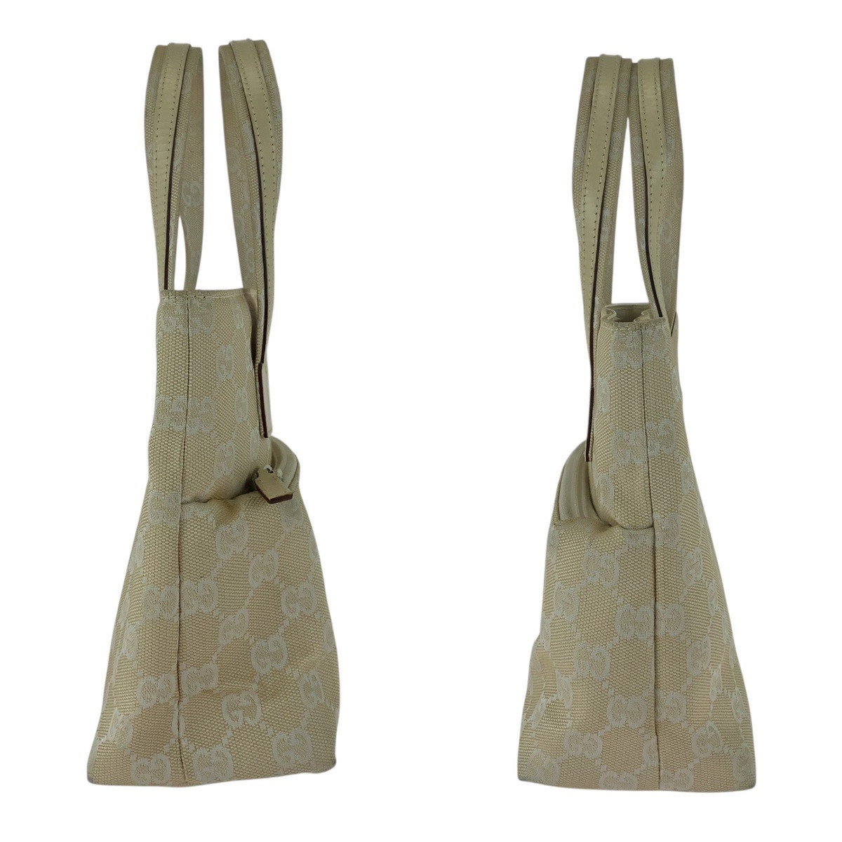 GUCCI 002 1079 GG Canvas/Leather Women’s Tote Bag #PB15263
