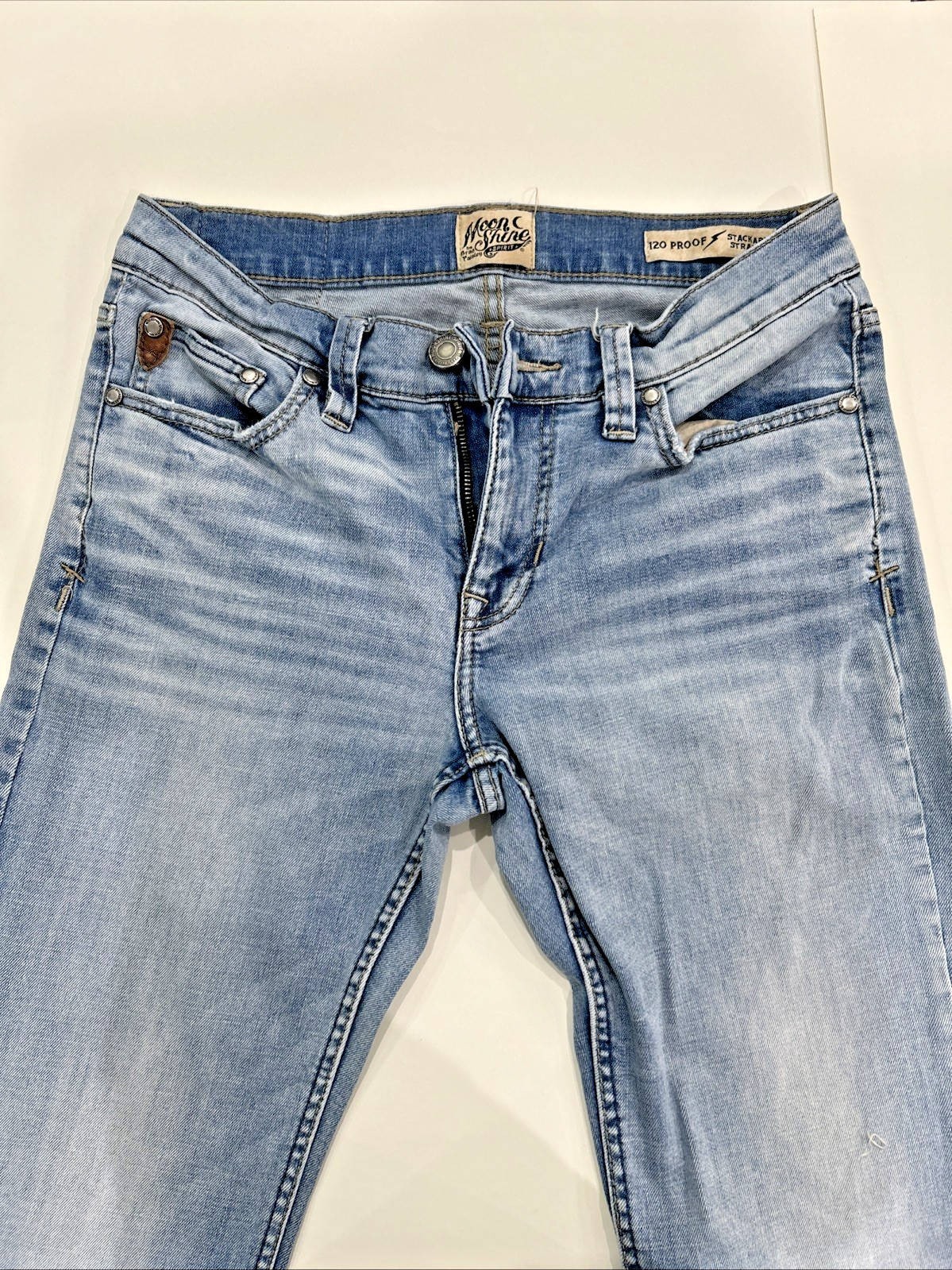 Moon Shine Spirit Jeans Mens 29×32 Blue120 Proof Stackable Straight Brad Paisley