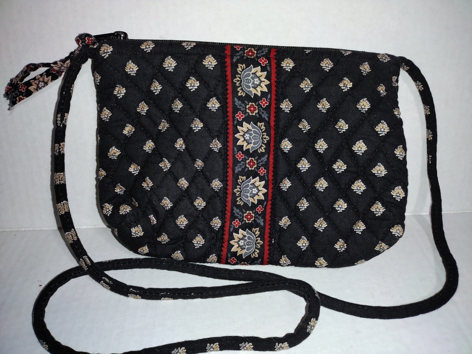 Vera Bradley Purse Handbag Classic Black 8.5 x 6 inches