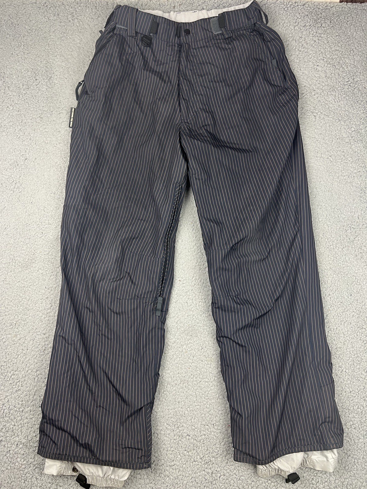 House Bomb Proof Technical Snow Pants Mens Medium Snowboard Outerwear Pinstripes