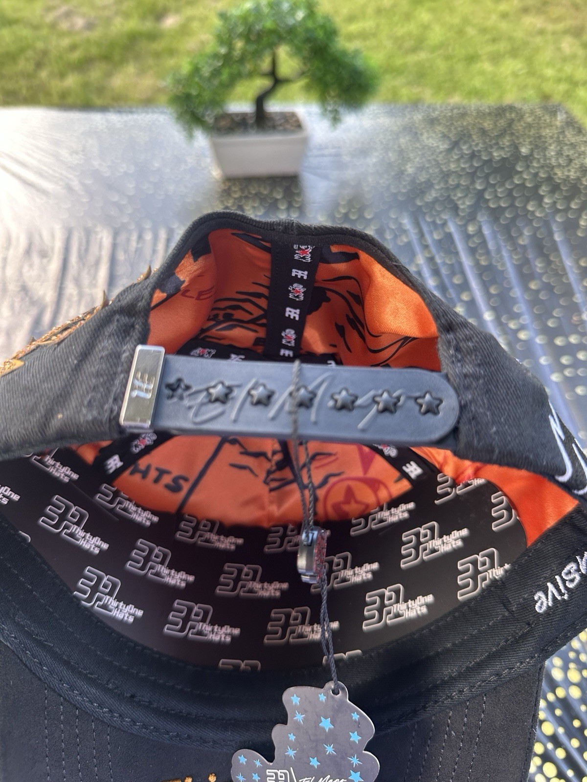 ThirtyOne EL MAGO “LA”ORANGE Black Snapback Hat Adjustable One Size Men
