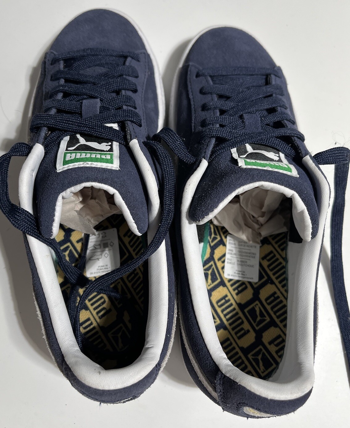 Puma Suede Shoes Sneakers Dark Blue Unisex Size 7 US 6 UK 39 EUR Great Condition