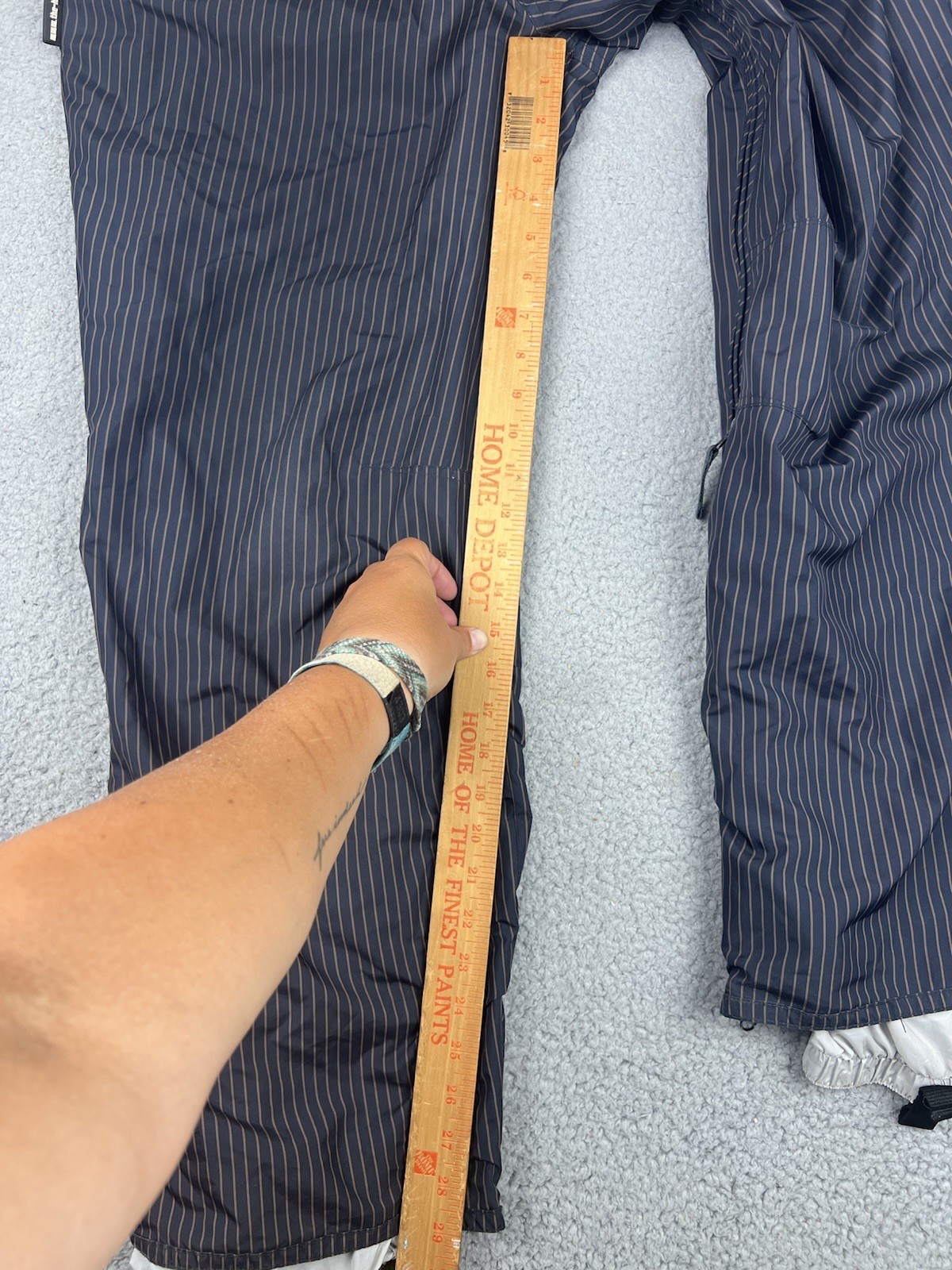 House Bomb Proof Technical Snow Pants Mens Medium Snowboard Outerwear Pinstripes