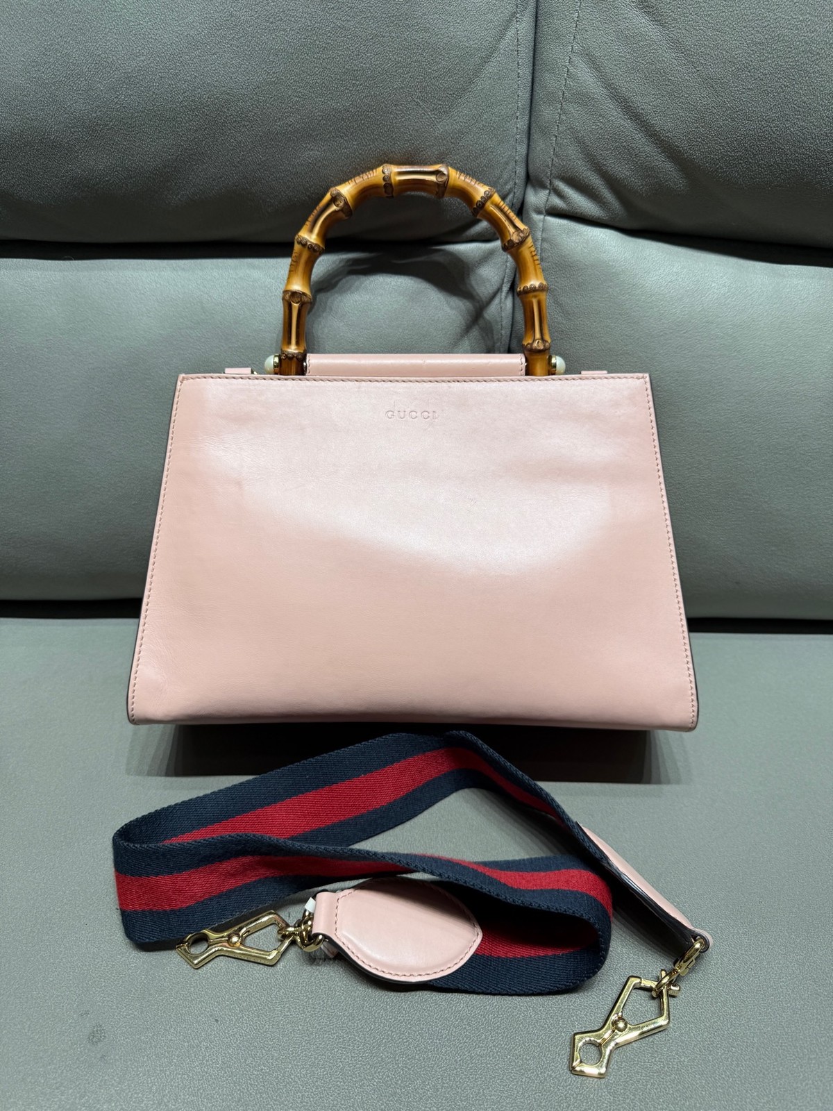 Gucci Pre-Owned Authentic Satchel Pink 29.5*20*11cm Free Tracked Shipping