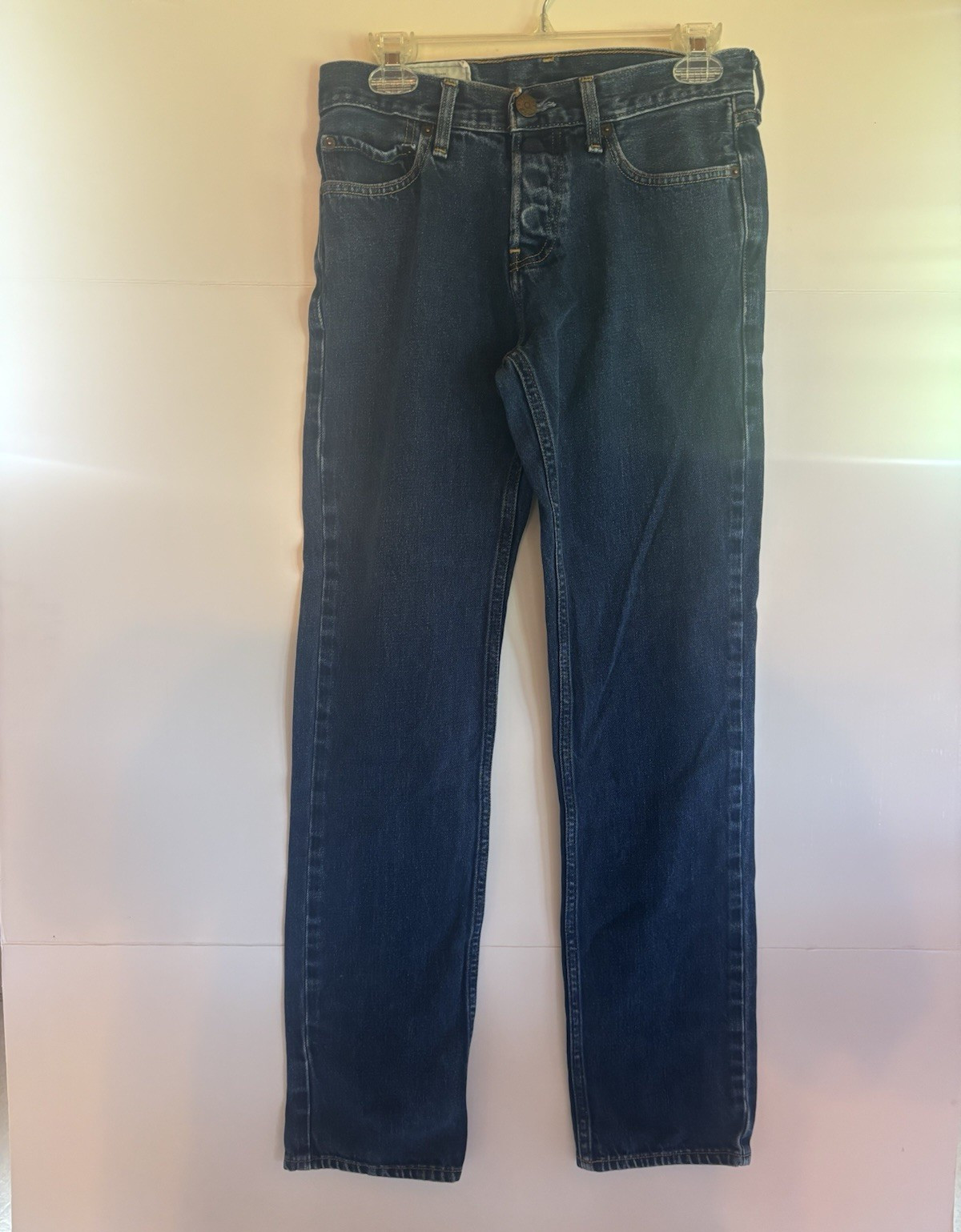 Hollister Men’s Dark Wash Blue Denim Straight leg Jeans 29×32