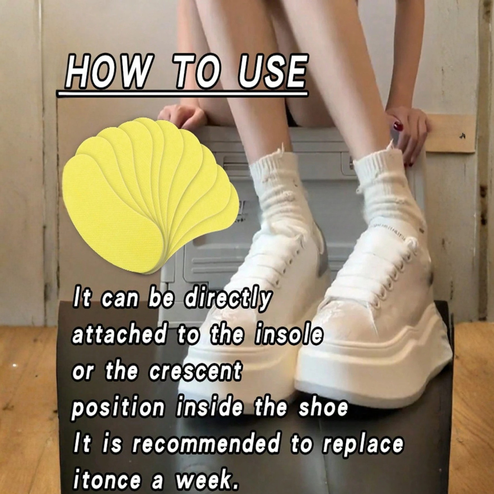 10~50pcs Disposable Shoe Deodorizing Fragrance Stickers for Sneaker Odor Remover