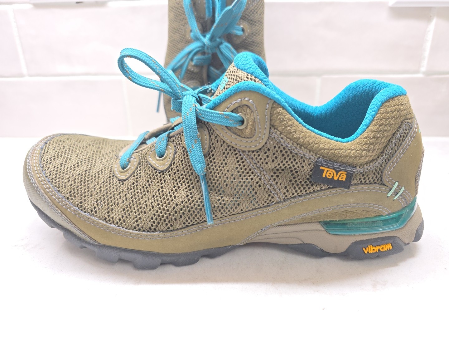Teva Women’s Sugarpine II Air Mesh Shoe Sz 7.5 Dark Olive