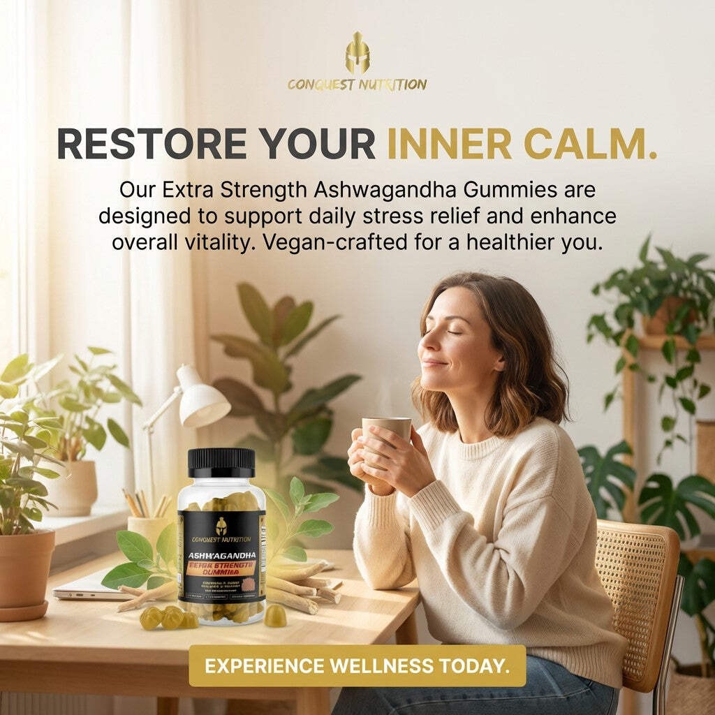 Ashwagandha Extra Strength Gummies – 60 Vegan Gummies for Enhanced Wellness