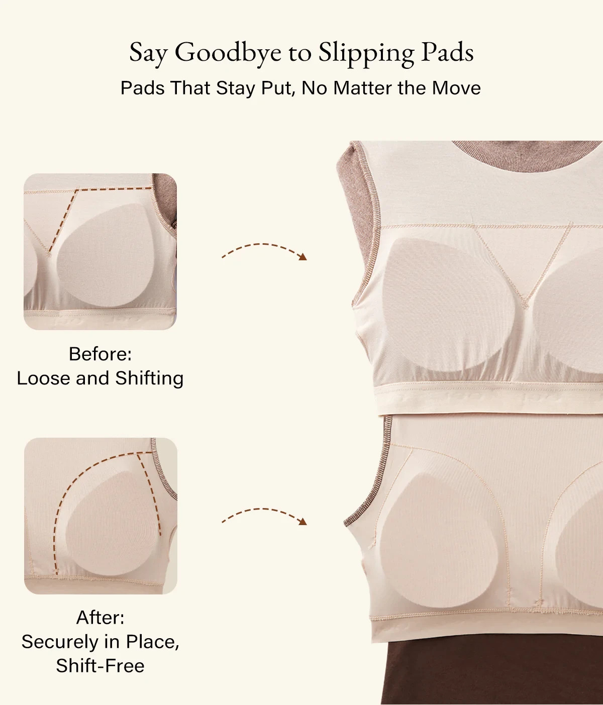 OGL Women’s SkinKiss U-Neck Short Sleeve Everyday Bra Top – No Import Fees