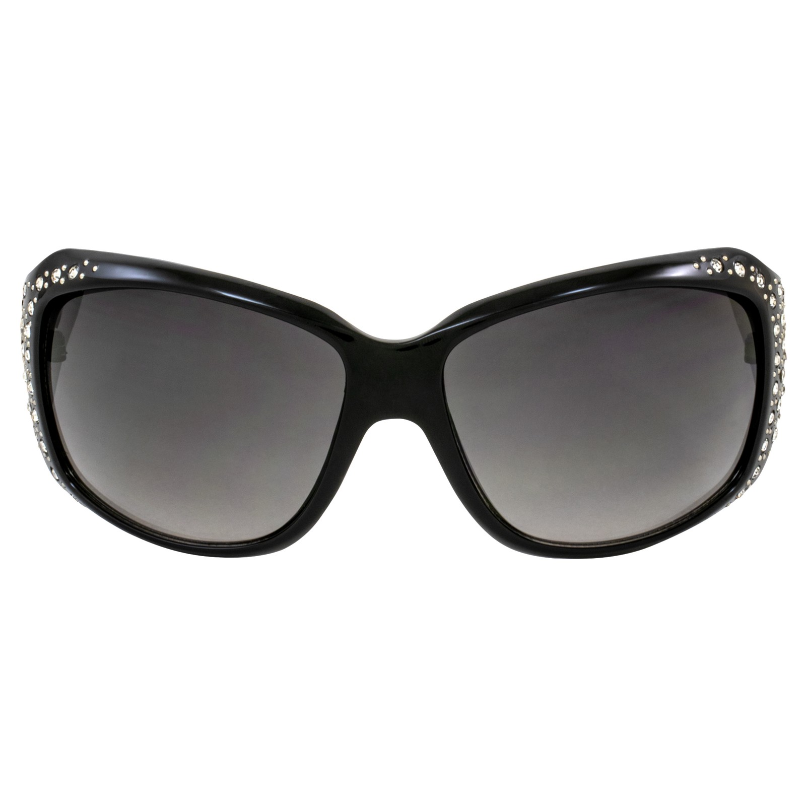 Rodeo Queen Angel Women’s Fashion Sunglasses Black Frame w/ Bling Rhinestones