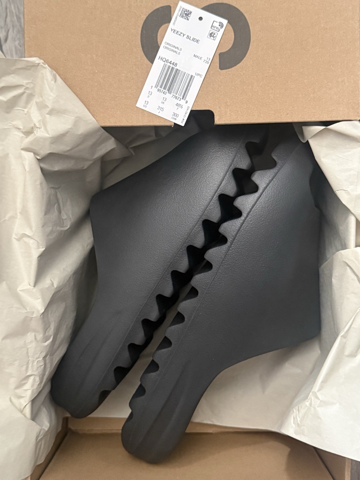 Adidas Yeezy Slide Onyx (100% Authentic) HQ6448 Size 13