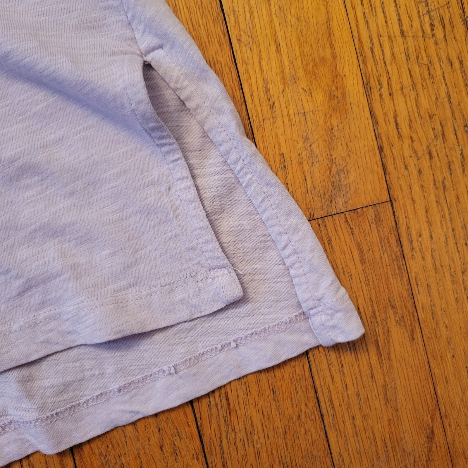 PILCRO Light Purple Eyelet Ruffle Sleeve Cutout Tunic Top XS Cottage Fairy Chic