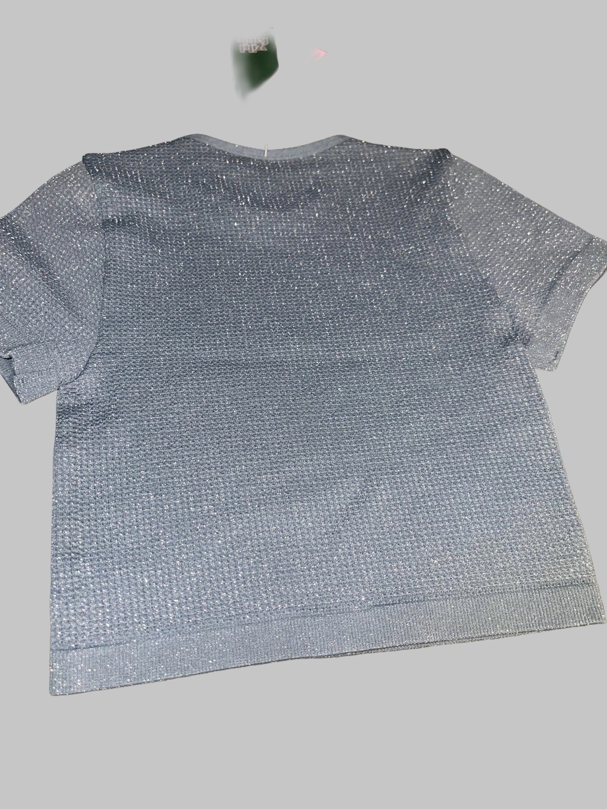 Wild Fable Women’s XXS Shimmer Dark Blue Cropped Shirt
