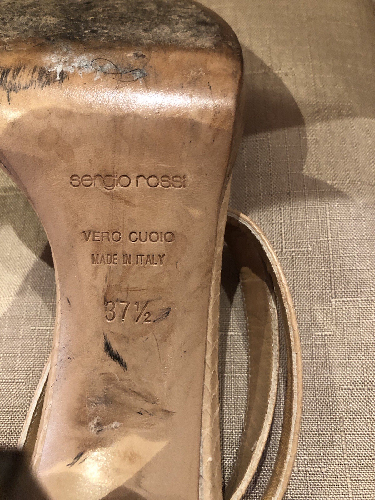 Authentic Vintage Sergio Rossi Heels 3 7 1/2