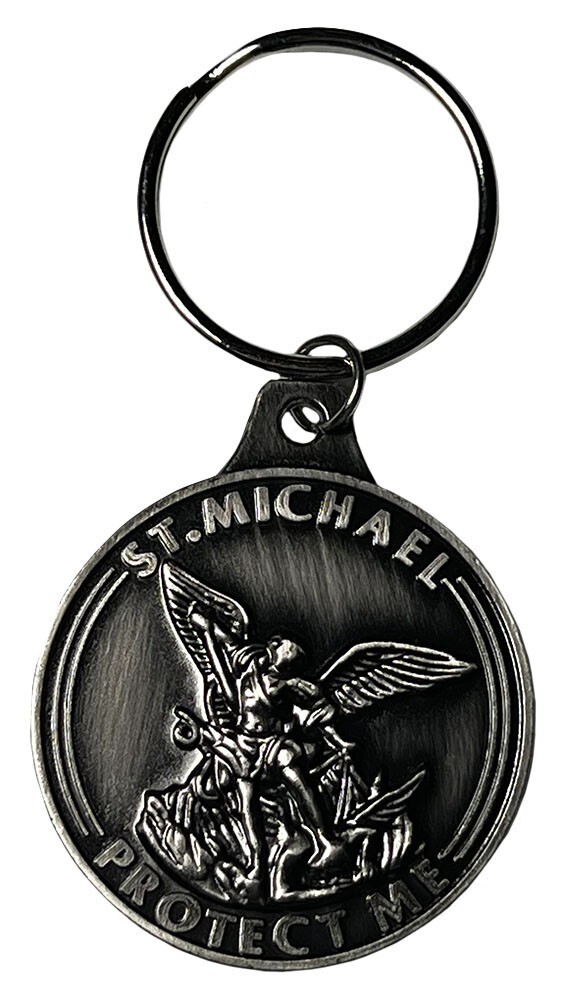 United States Marine Corps EGA St Michael Protect Me Keychain Key Chain Key Ring