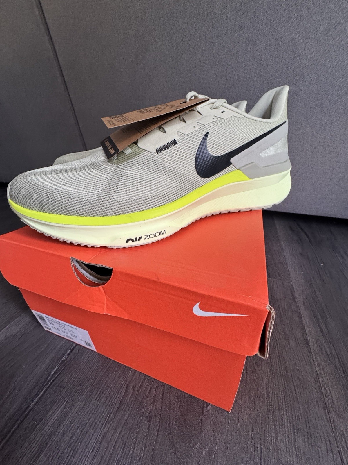 Size 15- Nike Air Zoom Structure 25 Olive Aura Volt DJ7883-302