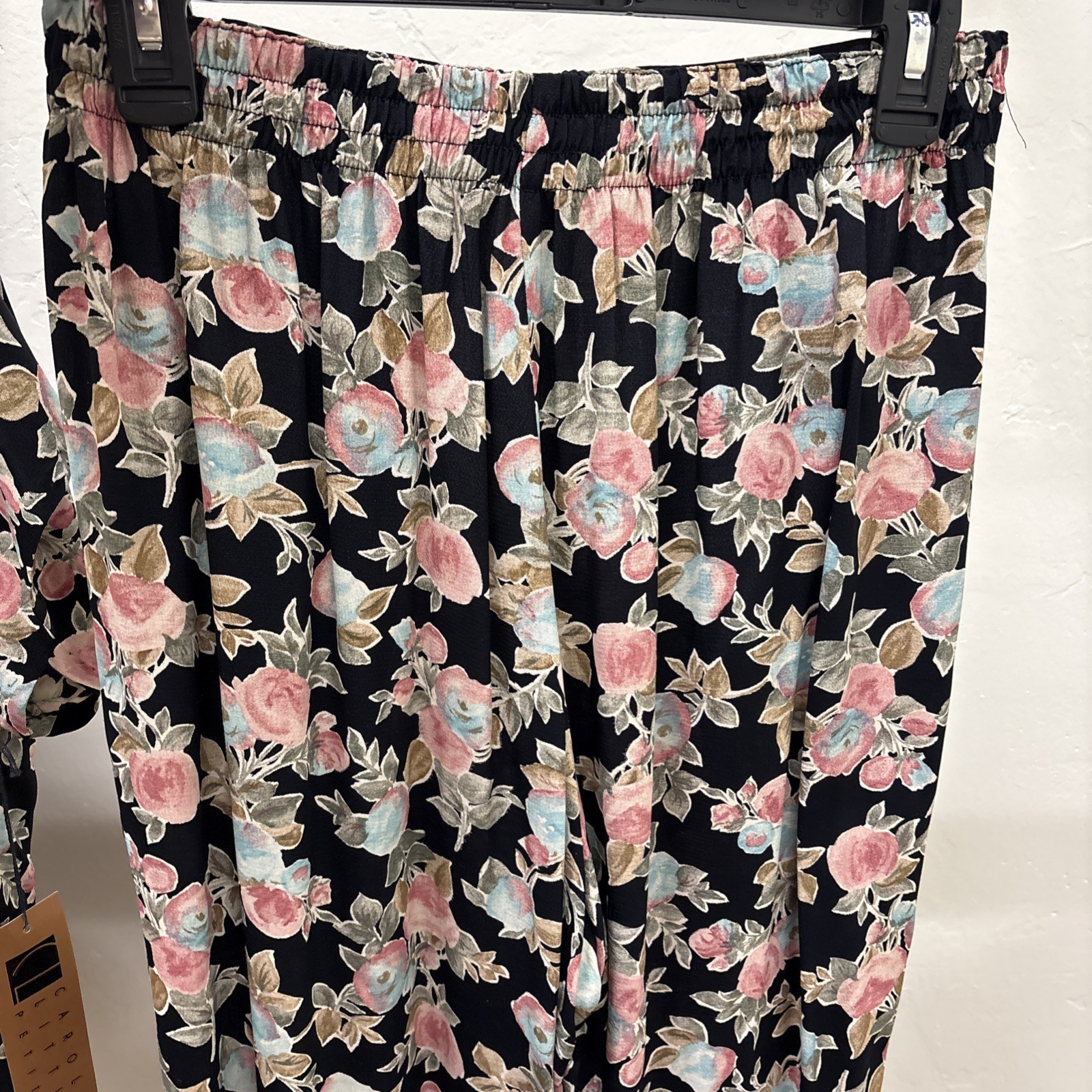 VTG Carole Little 2-Pc Set NWT Floral Shirt and Pant Grandma Core Large size 12