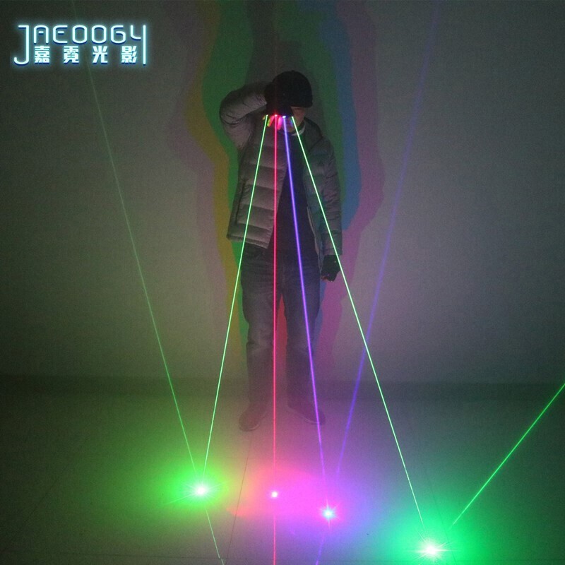 LED Light Glow Gloves DJ Dancer Bar Stage Show Color Laser Gloves Cosplay Props