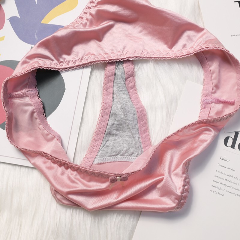 4 Pack Lot Sexy Womens Satin Panties Thongs Briefs Bikinis Underwear Lingeries