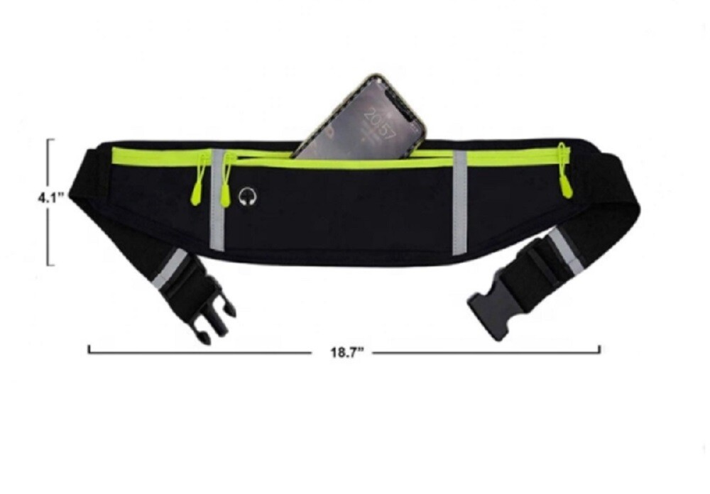Adjustable Running Belt Waist Pack – Water-Resistant Sports Fanny Pack, Unisex