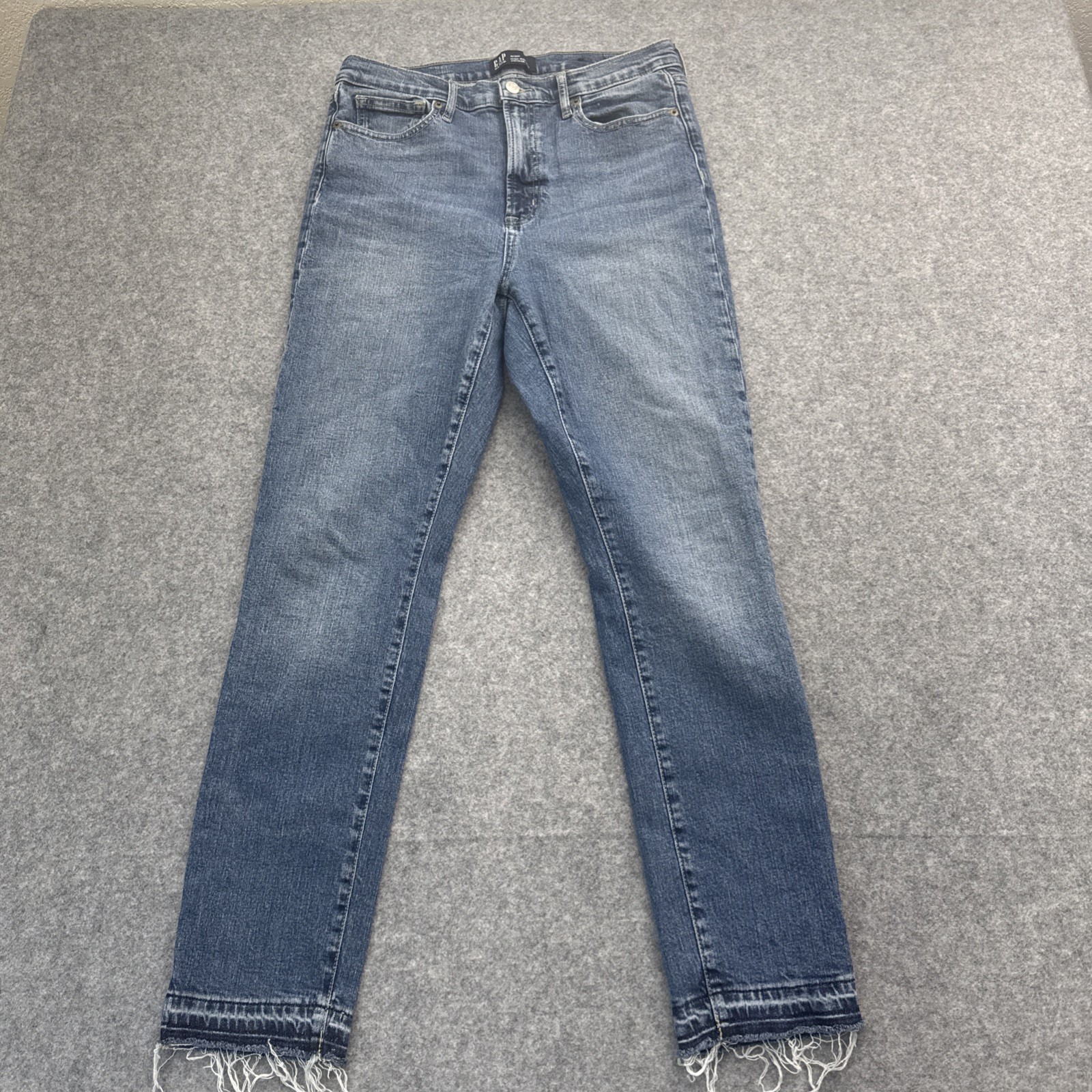 GAP Denim Womens High Rise Vintage Slim Fit Jeans Size 10/30R Casual Medium Wash