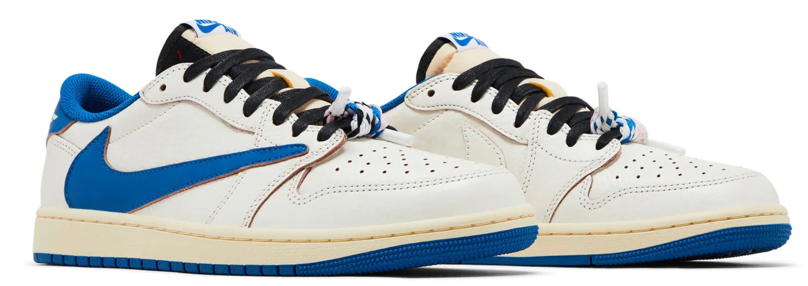 New Air Jordan 1 Low Retro OG SP Fragment Travis Scott Military Blue DM7866-104