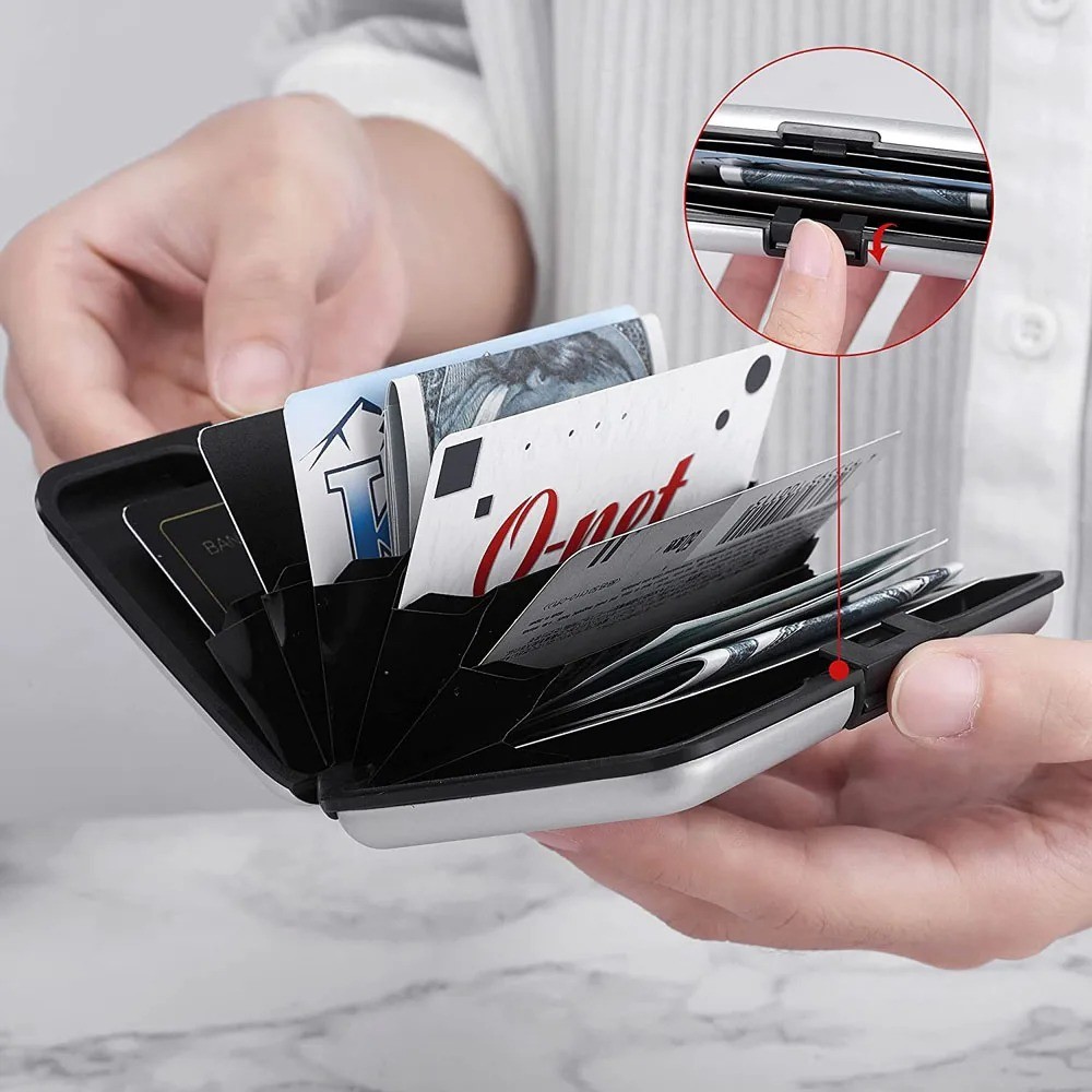 Aluminum Metal Pocket Business ID Credit Card Wallet Holder Waterproof Case Box