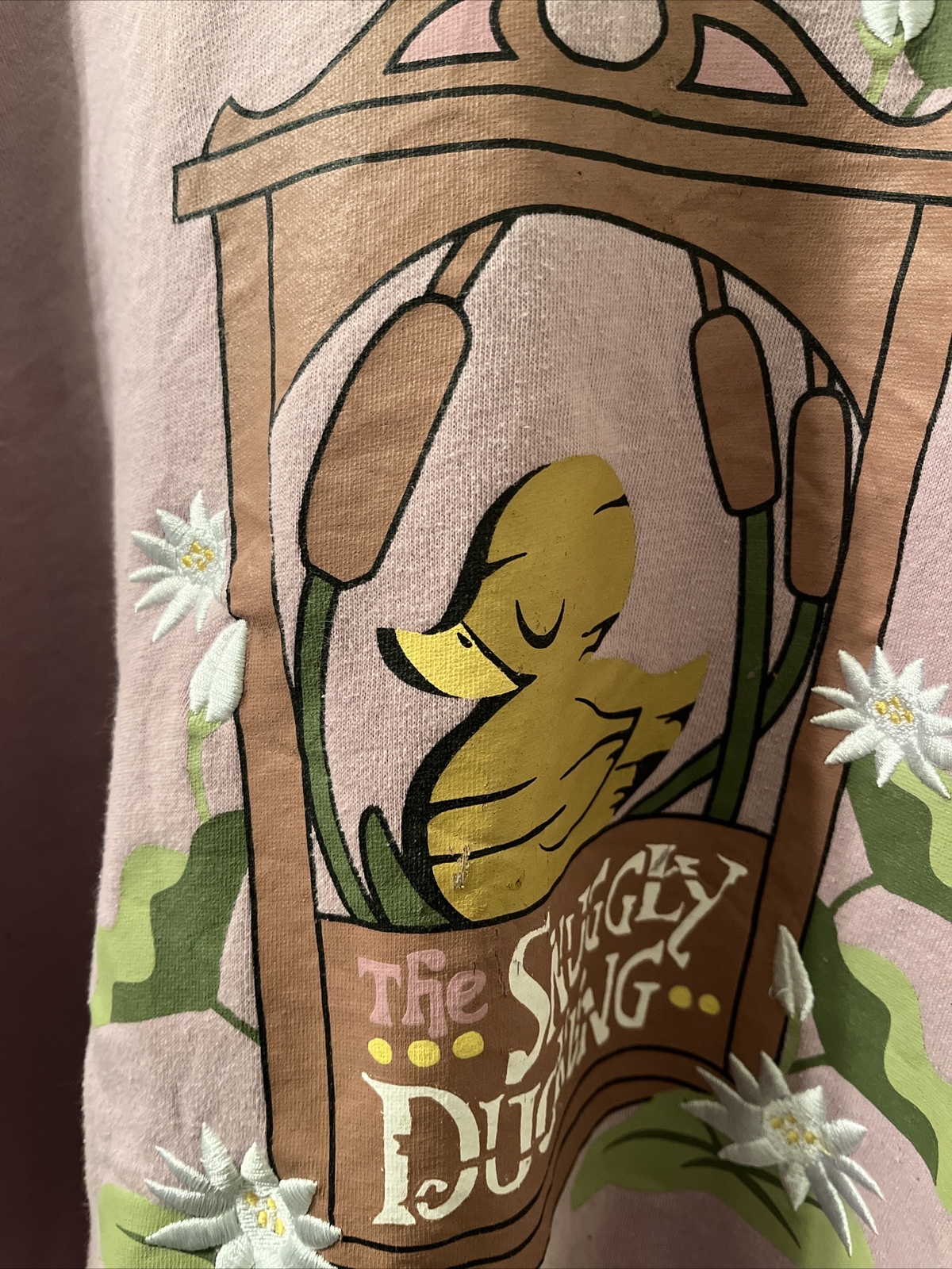 Disney Princess Women’s Sweatshirt Snuggly Duckling Size Unknown Pink