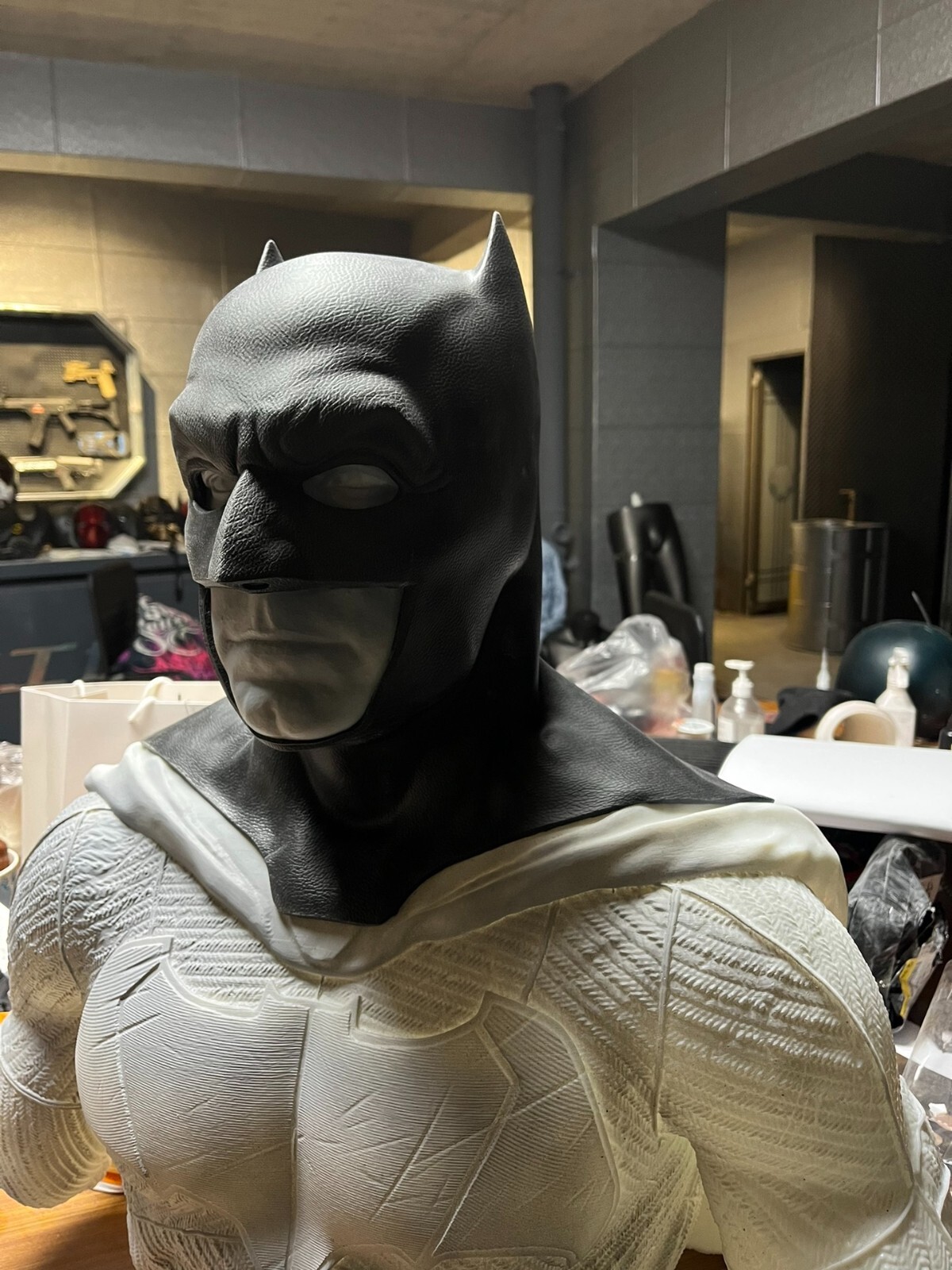 custom pu bvs cosplay batman mask for Halloween need about 60 days