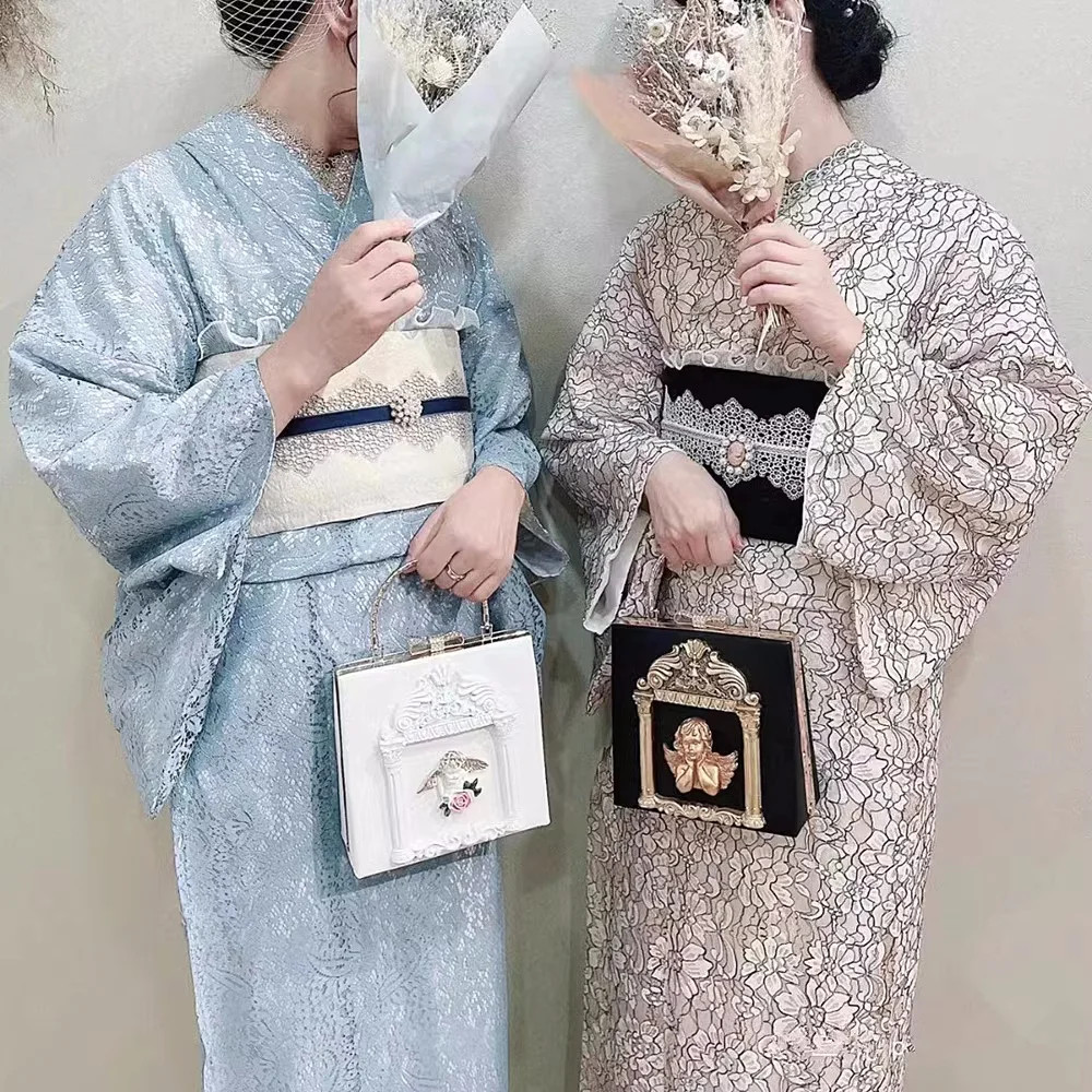 Japanese Double Layer Lace Kimono for Women – Formal Traditional Style