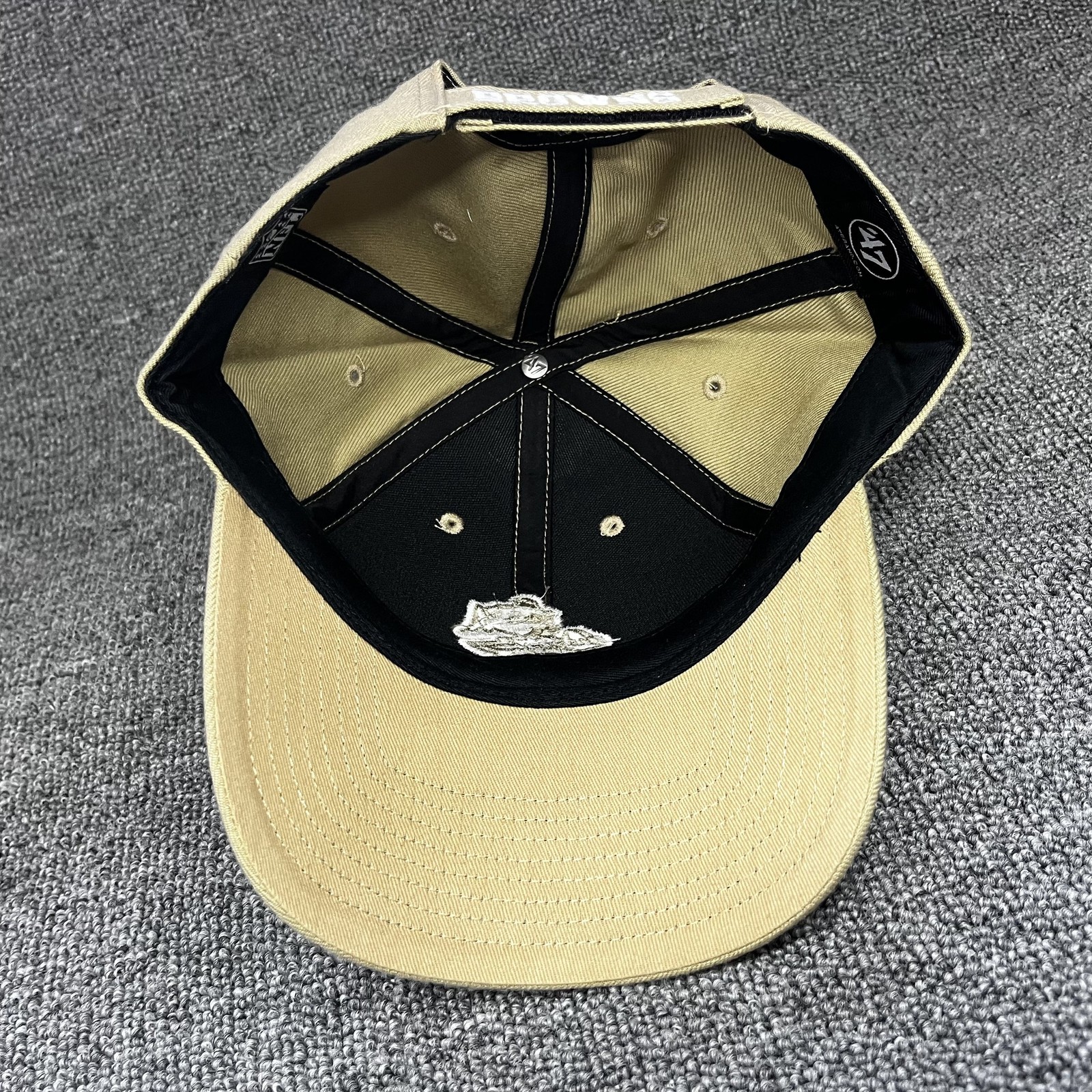 ’47 Brand Cleveland Browns Brownie Elf Strapback Khaki Hat Unknown