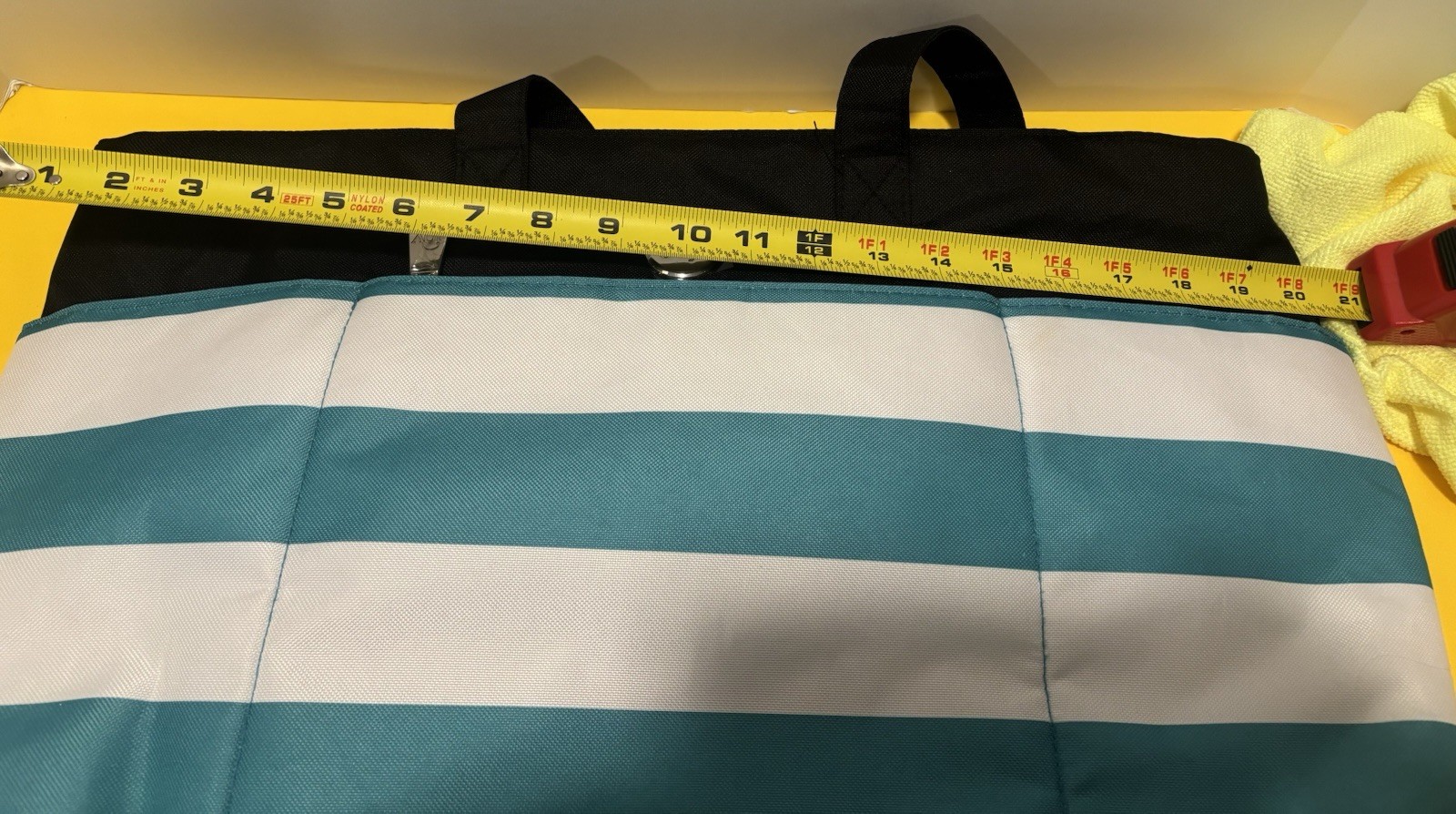 Joy Mangano Lightweight Double Decker Insulated Tote Beach Bag