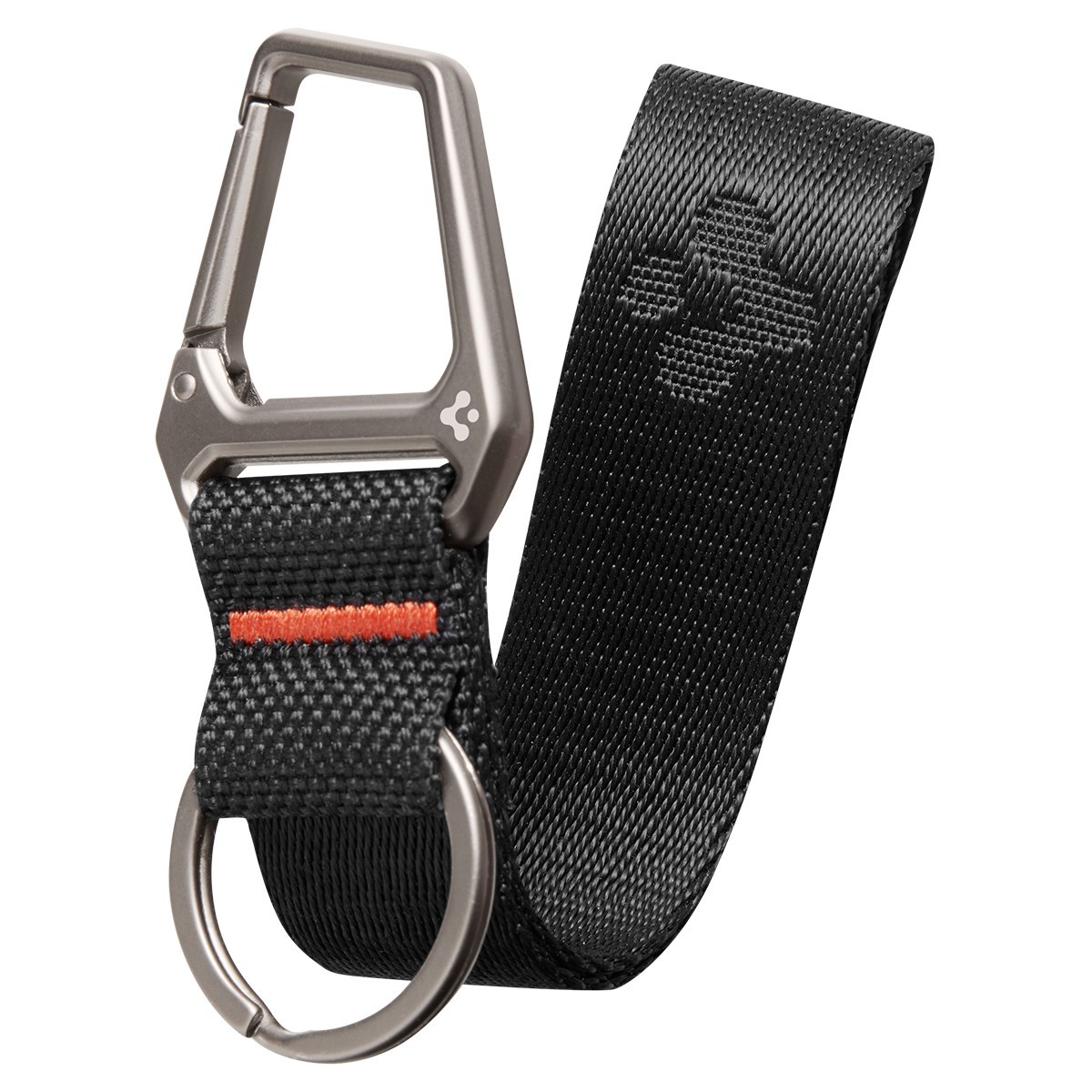 Spigen Key Accessory Carabiner Black Strap + Key Ring Lanyard Wrist Strap