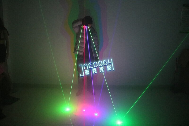 LED Light Glow Gloves DJ Dancer Bar Stage Show Color Laser Gloves Cosplay Props